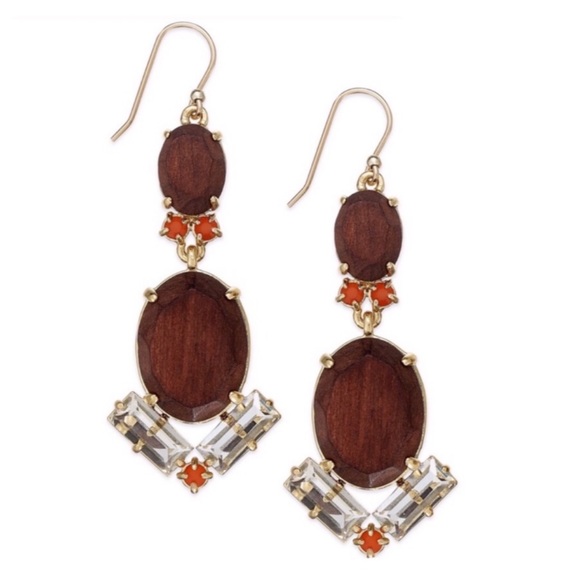 KATE SPADE • Wood Stone & Beads Earrings